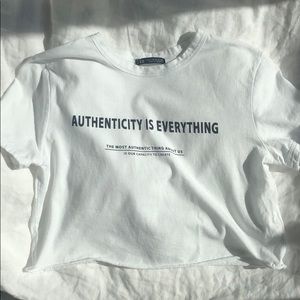 Crop Top Tee w/Print